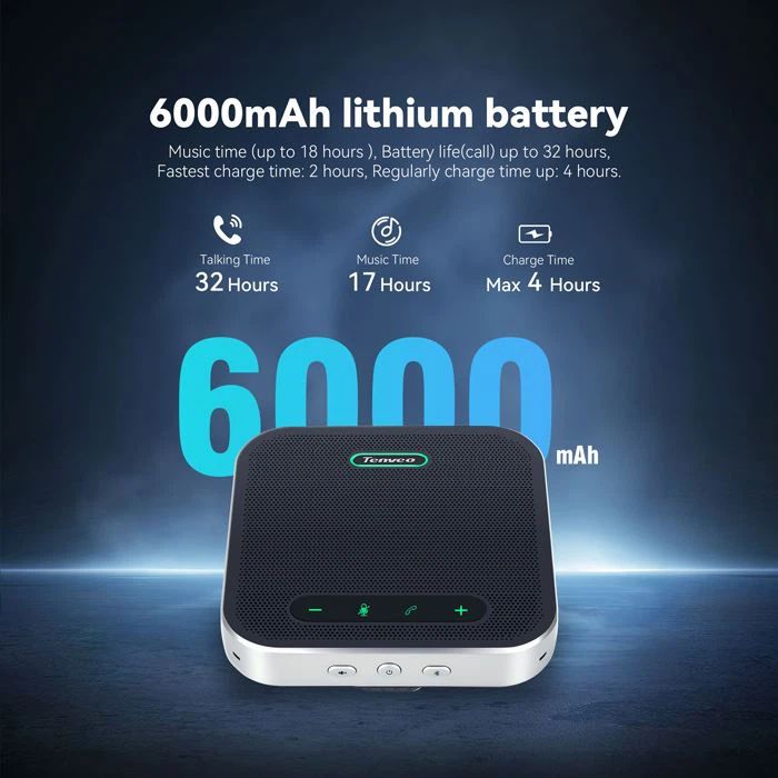 Conference Speakerphone With 360 Degrees And High Quality Speaker